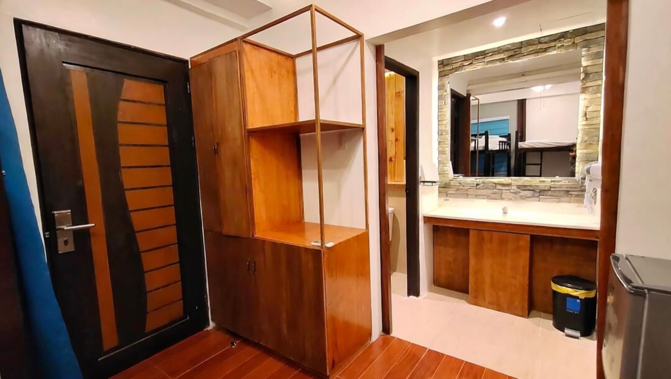 Annex dorm bathroom at La Luz Beach Resort