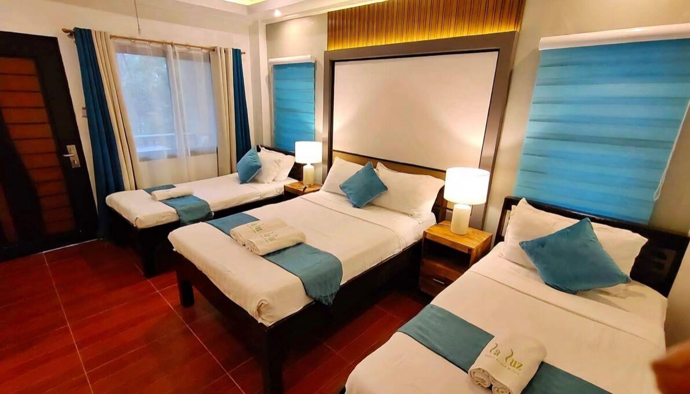Annex loft room bedroom at La Luz Beach Resort
